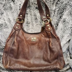 Coach Brown Leather Shoulder Bag